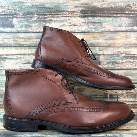 Nunn Bush Mens Sz 11M Ankle Boot Wingtip Dress Business...